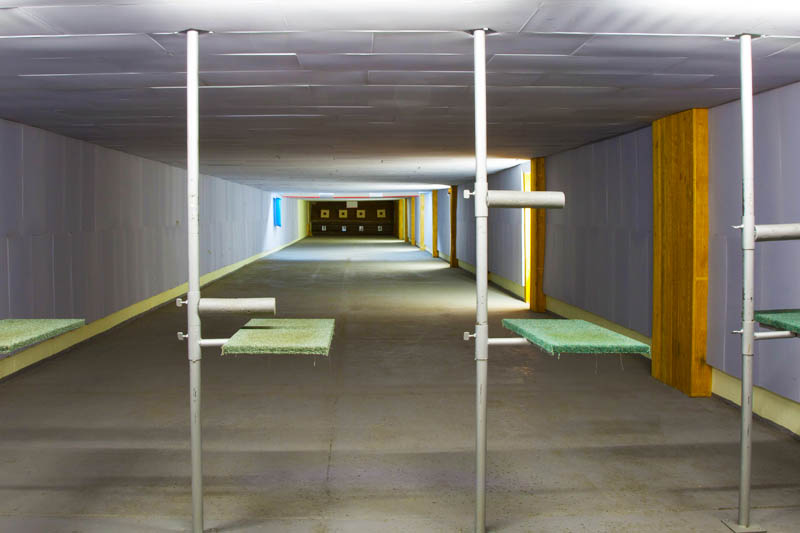 Kurzwaffenstand 25 Meter mit vier Bahnen